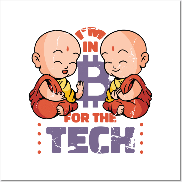 MONK BITCOIN TECH QUOTE Wall Art by madeinchorley